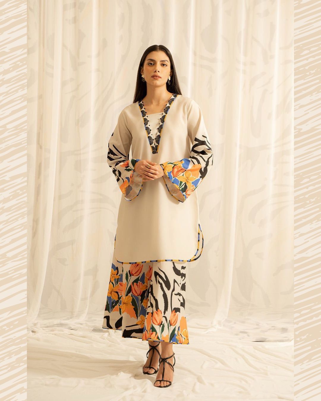 WINTER SILK DIGITAL PRINTED 3-PIECE - SD#53